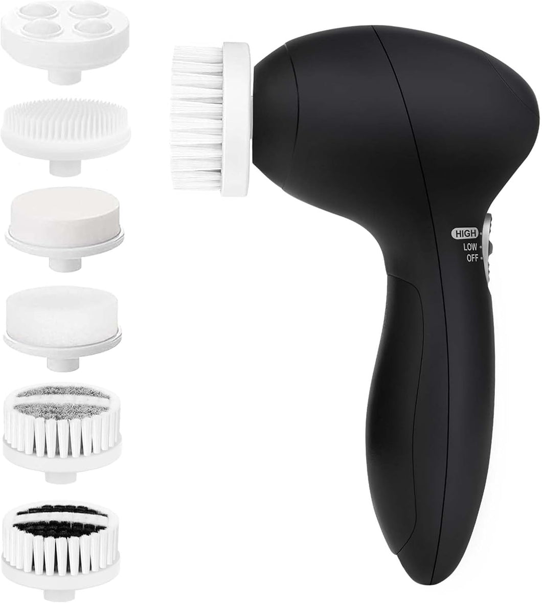 Cepillo de limpieza facial con 6 cabezales