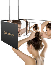 Cargar imagen en el visor de la galería, JUSRON Espejo de corte de pelo automático con ángulo de visión 360,
