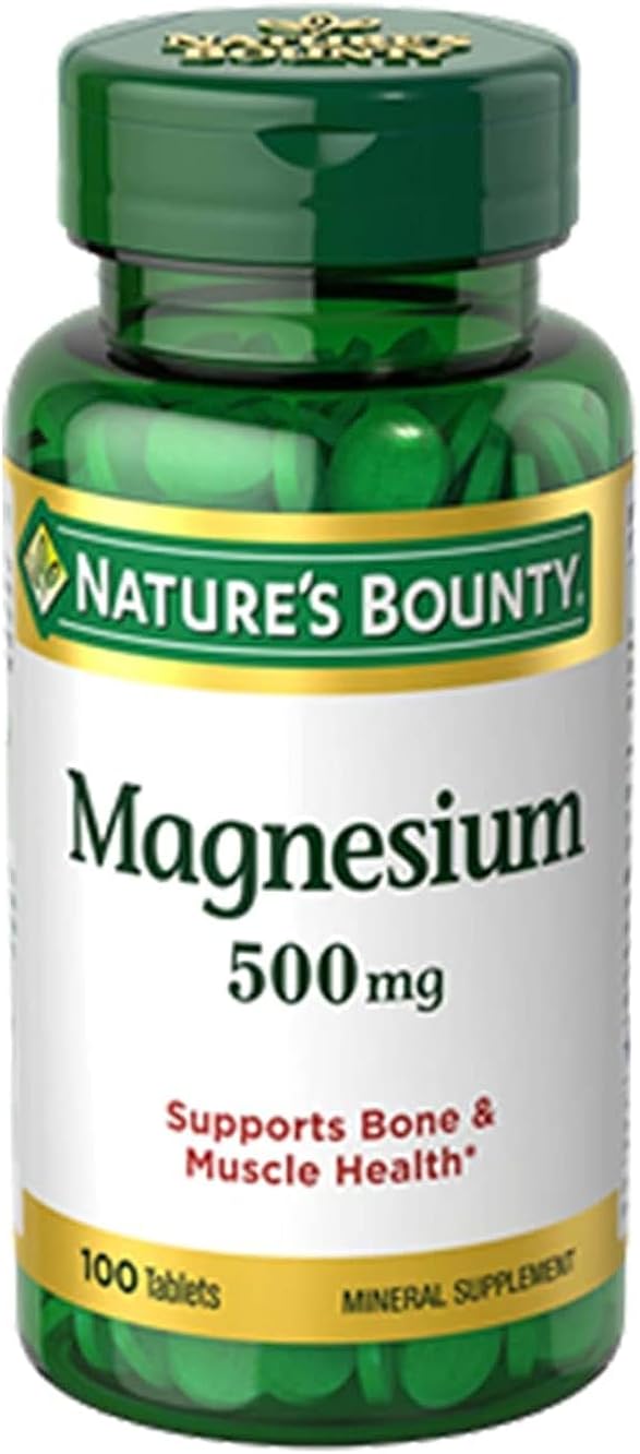 Magnesio 500 mg- salud ósea y muscular
