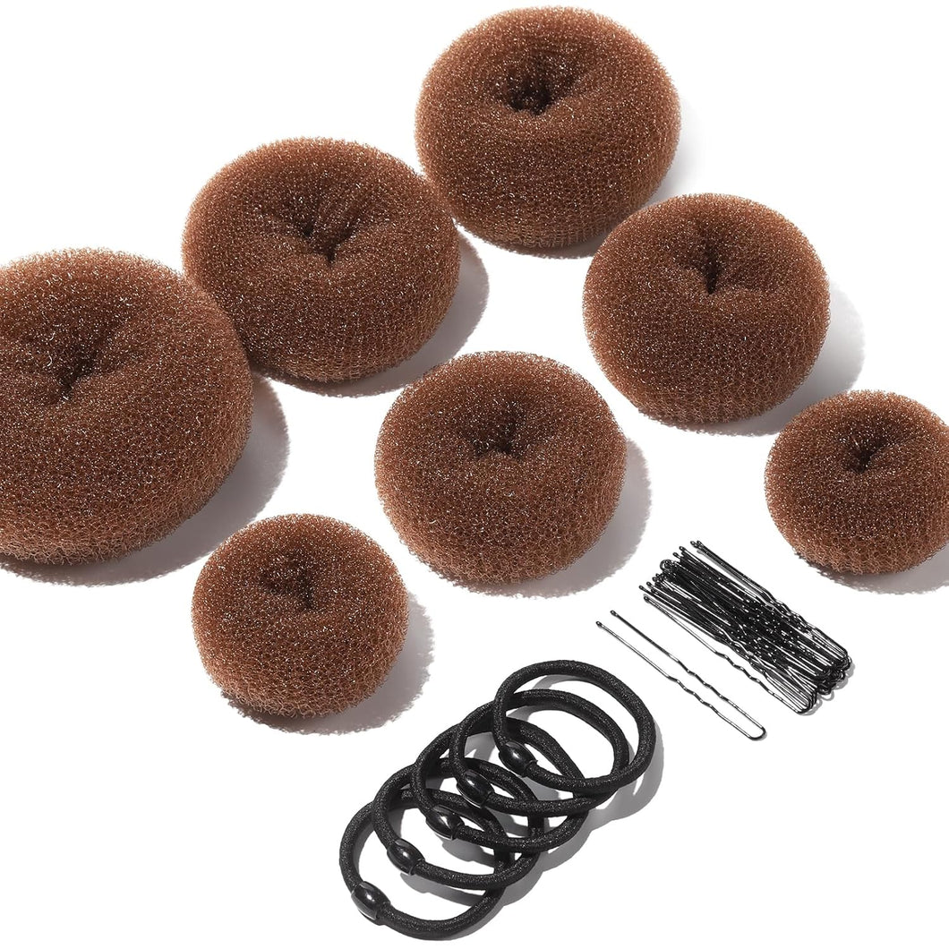Teenitor Máquina para hacer bollos para el cabello A21 , donas para b