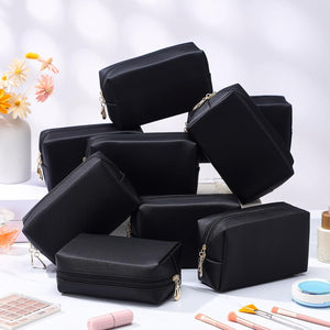 Kigeli 15 bolsas de maquillaje estéticas de piel sintética, bolsas para cosméticos