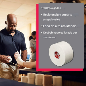 Cinta adhesiva premium, para atletismo, para vendar tobillo, muñeca, y lesiones