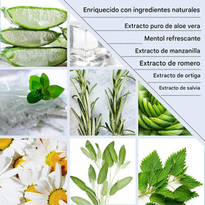 Gel organico de hielo de aloe de 8 oz