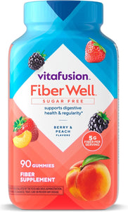 Vitafusion Fiber Well Suplemento de fibra sin azúcar,  a24