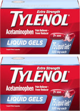 Cargar imagen en el visor de la galería, Tylenol Gel líquidos de acetaminofeno extra fuertes, 500 mg 75 unidades
