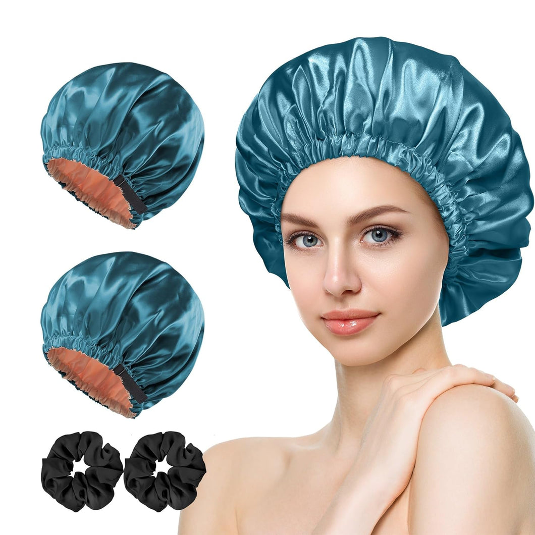 Gorro de satén y accesorios para el cuidado del cabello: A21 gorros de seda para mujeres y hombres que duermen,