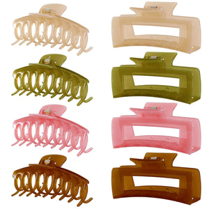 Paquete de 8 pinzas grandes para el cabello para mujer a21