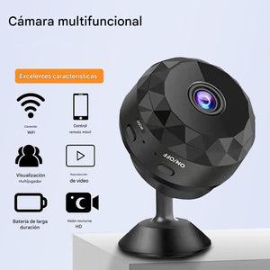 Mini cámara de seguridad inalámbrica WiFi 2K