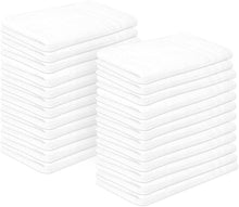 Cargar imagen en el visor de la galería, Paquete de 24 toallas blancas para salón
