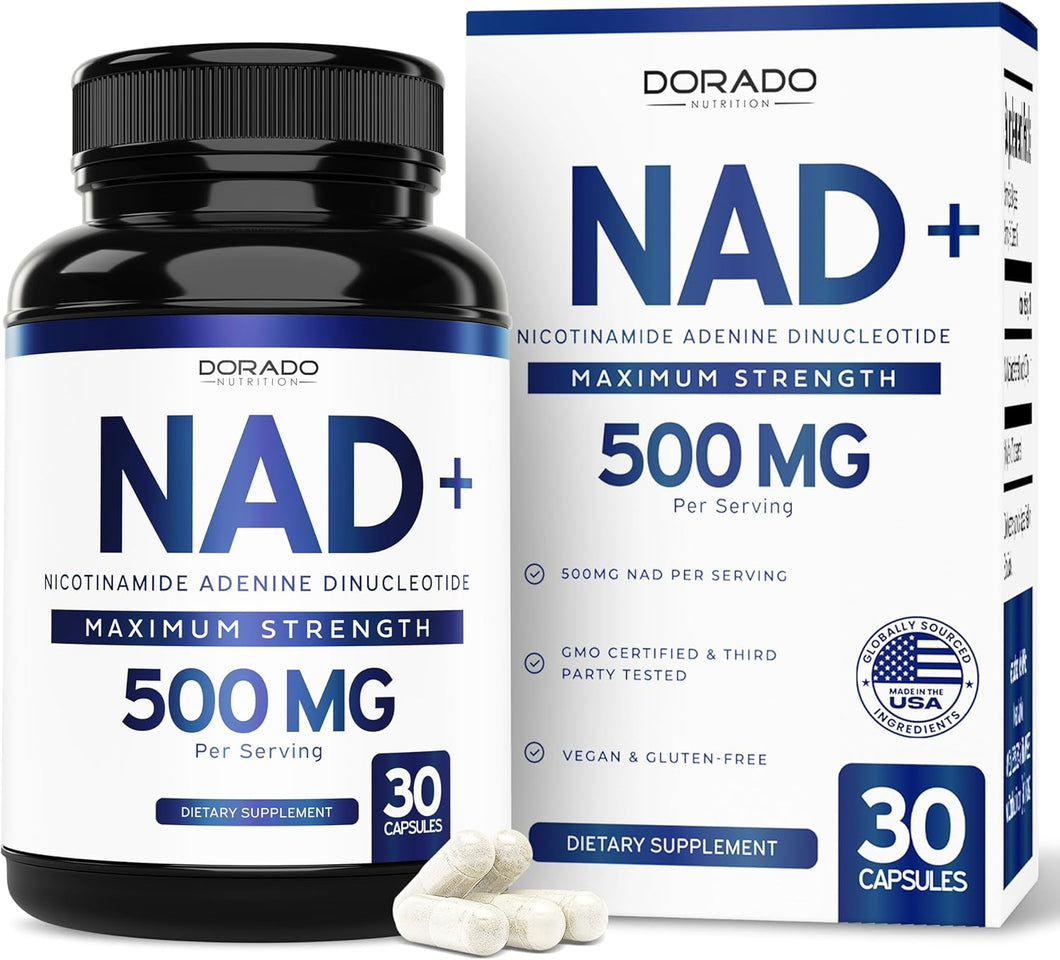 Suplemento NAD (500 mg de 95% de NAD+ puro por porción)