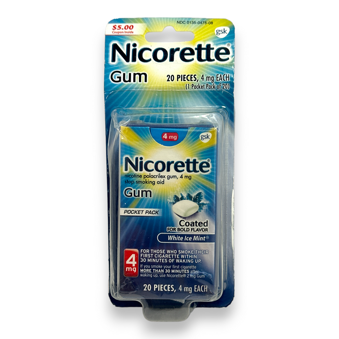 Nicorette - Goma de nicotina de 4 mg para dejar de fumar