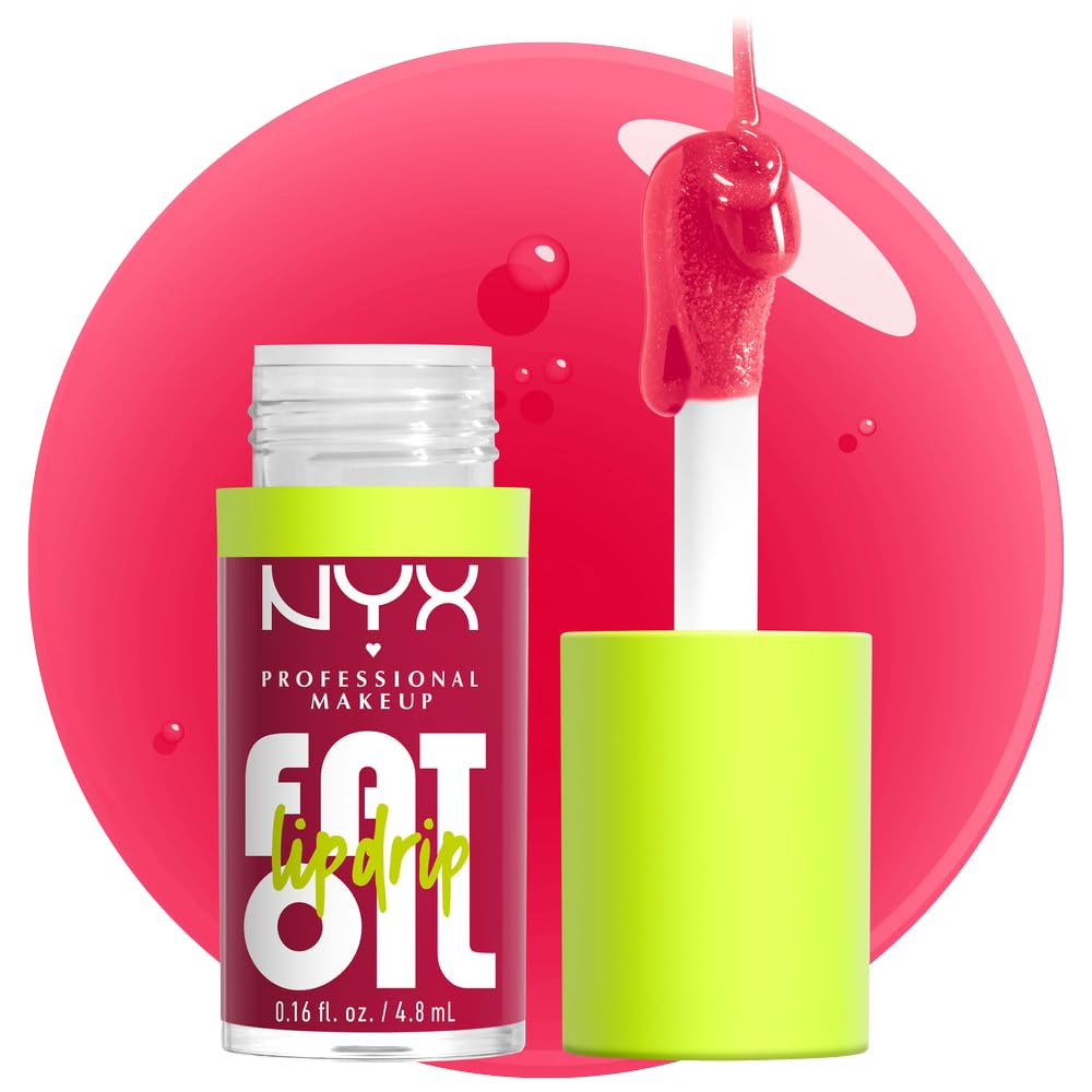 NYX PROFESSIONAL MAKEUP Fat Oil Lip Goteo, Hidratante, Brillante y Vegano Tintado Brillo Labia