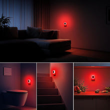 Cargar imagen en el visor de la galería, Luz nocturna roja, luces nocturnas enchufables a la pared, LN23
