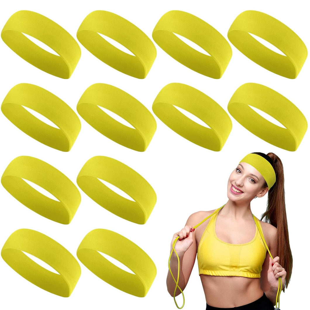 Hotop Paquete de 12 diademas deportivas para mujer