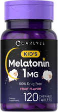 Cargar imagen en el visor de la galería, Carlyle Melatonina para niños de 1 mg | 120 tableta A24
