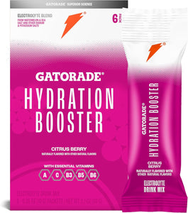 Gatorade Hydration Booster - Sobres de mezcla de bebida con electrolitos