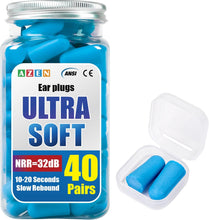 Cargar imagen en el visor de la galería, AZEN NRR - 40 pares de tapones para los oídos a granel
