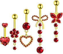 Cargar imagen en el visor de la galería, BSJ4U Piercing de ombligo para ombligo
