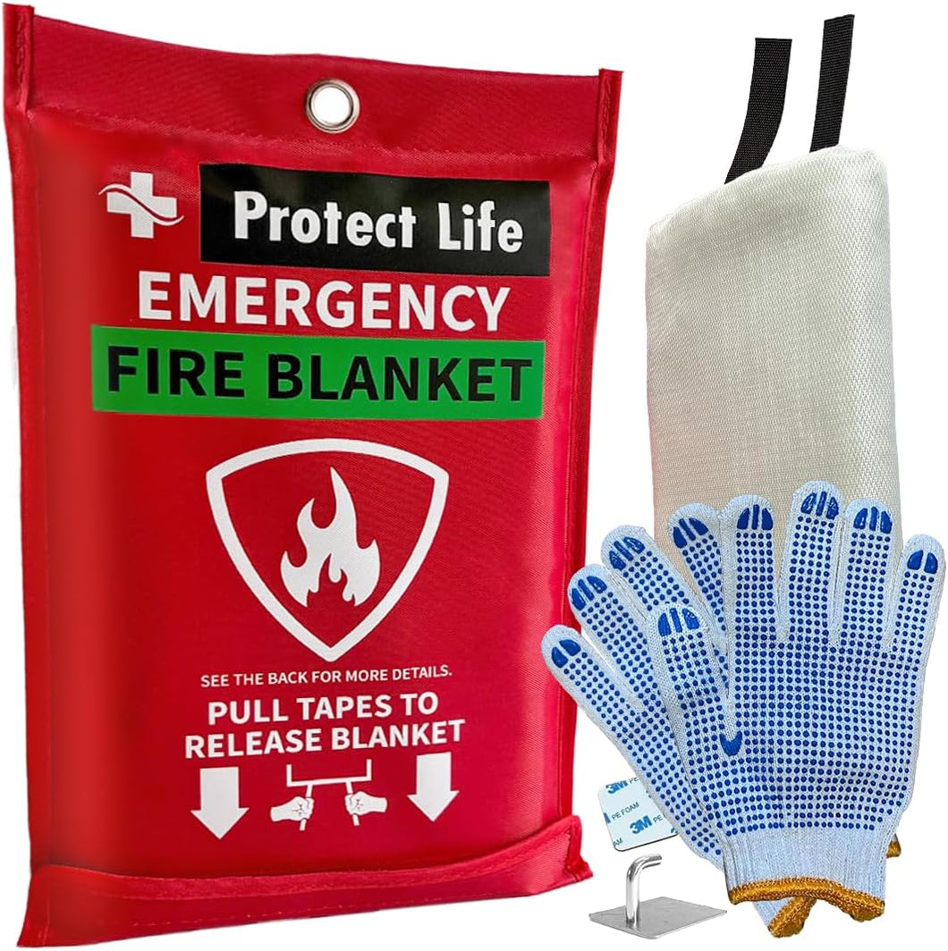 Protect Life Mantas de emergencia contra incendios de ahorro de 1 paquete