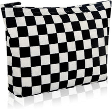 Cargar imagen en el visor de la galería, Bolsa de cosméticos Bolsa de maquillaje Preppy Cute Corduroy  a22 Neceser para mujeres esenciales de viaje
