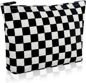 Bolsa de cosméticos Bolsa de maquillaje Preppy Cute Corduroy  a22 Neceser para mujeres esenciales de viaje
