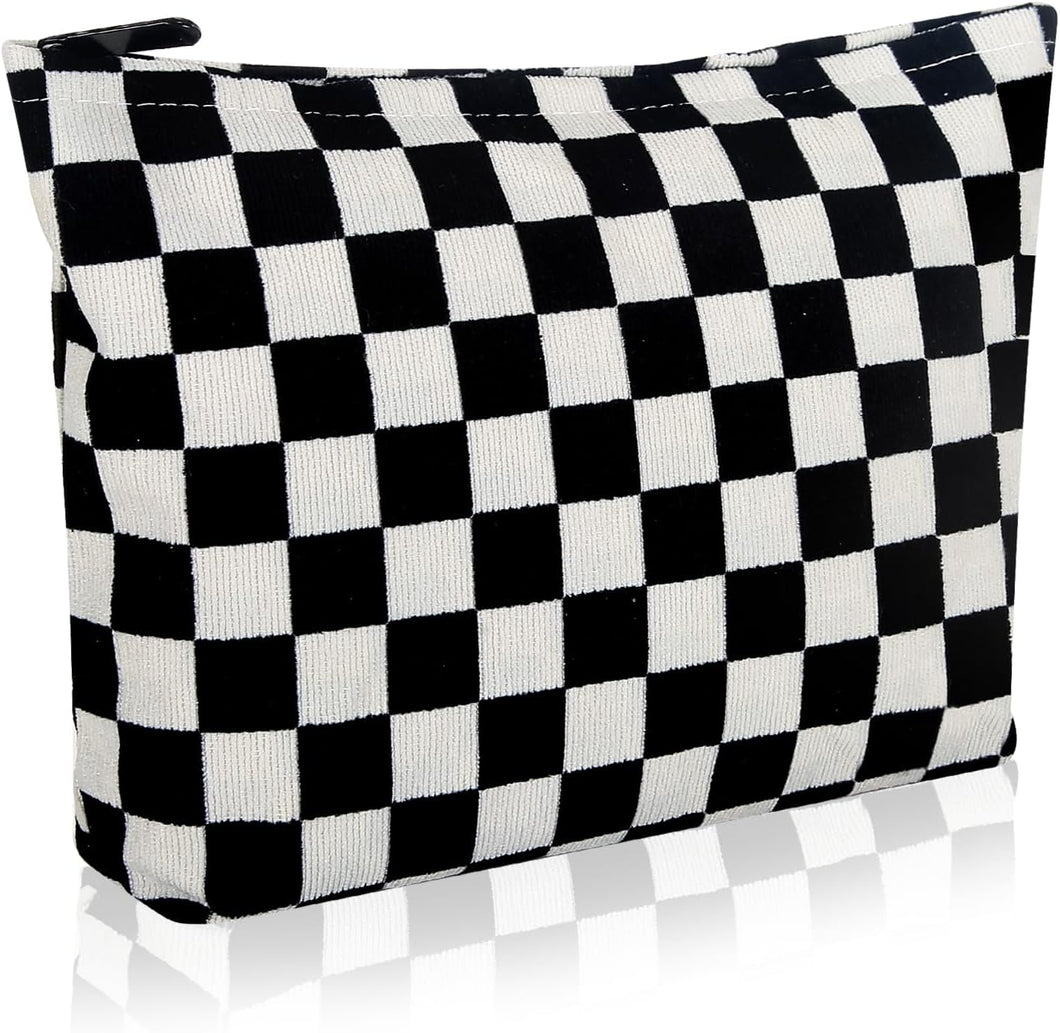 Bolsa de cosméticos Bolsa de maquillaje Preppy Cute Corduroy  a22 Neceser para mujeres esenciales de viaje