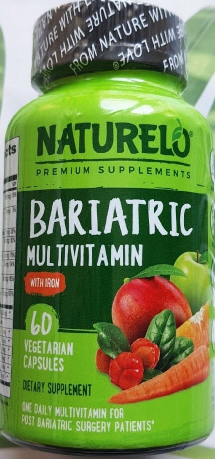 Multivitamínico bariátrico: uno al día con hierro- 60 Cápsulas