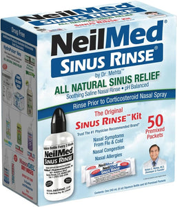 Sinus Rinse de NeilMed, 50 sobres previamente mezclados, 100, 1, a24