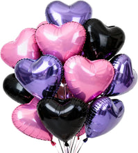 Cargar imagen en el visor de la galería, TONIFUL 30 globos rojos de 18 pulgadas con forma de corazón de San Valentín
