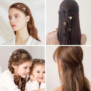 Pinzas pequeñas para el cabello para niñas, 16 unidades A21