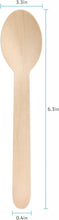 Cargar imagen en el visor de la galería, 100 Cucharas de madera desechables biodegradables
