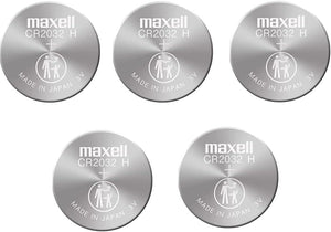 Maxell Micro Lithium Cell CR2032 (paquete de 5 baterías)