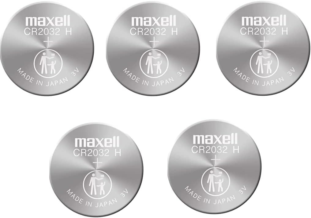 Maxell Micro Lithium Cell CR2032 (paquete de 5 baterías)