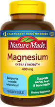 Cargar imagen en el visor de la galería, Nature Made Oxido de magnesio extra fuerte 400 mg a24
