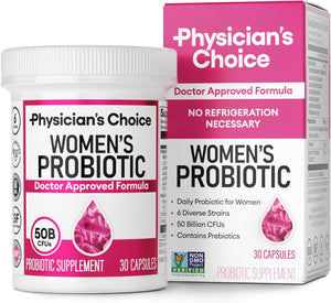 Prebióticos y probióticos para mujeres - 50 mil millones 30 cápsulas
