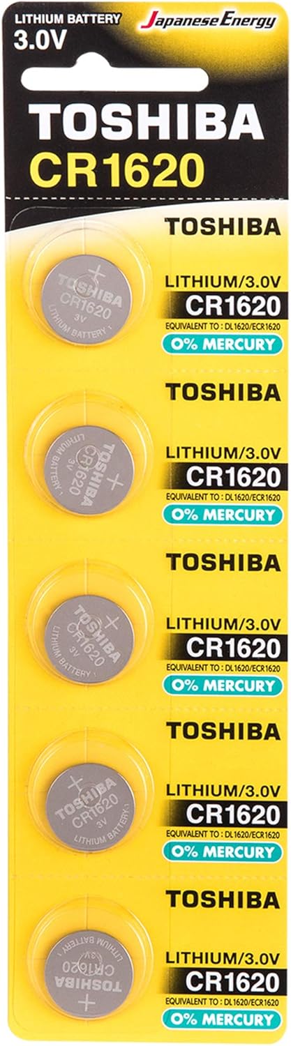 Toshiba CR1620 - Batería de litio de 3 V, 5 unidades