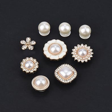 Encantos brillantes para zapatos, decoraciones de zapatos para mujer, cadenas de perlas, accesorios de zapatos rosados, dijes de flores para zapatos, estilo propio a22