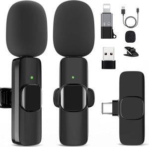 Micrófono inalámbrico para iPhone 15 16, iPad, Android