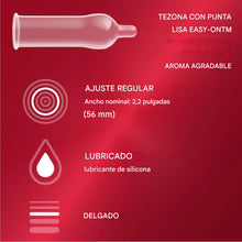 Cargar imagen en el visor de la galería, Durex RED Condones de látex de caucho natural extra sensibles
