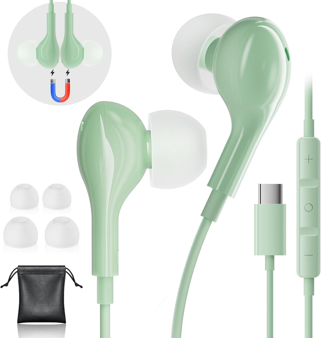 Auriculares USB C para iPhone 16 Pro Max LN23