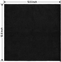 Cargar imagen en el visor de la galería, HOMEXCEL Paquete de 12 paños de limpieza de microfibra color negro a24
