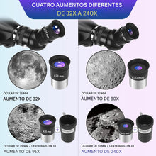 Cargar imagen en el visor de la galería, MEEZAA Telescopio para adultos de alta potencia profesional
