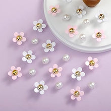 Cargar imagen en el visor de la galería, a22,Dijes para zapatos 24 piezas de dijes de flores con diamantes
