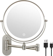 Cargar imagen en el visor de la galería, Espejo de maquillaje de pared, 7"-9" de doble cara
