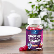 Cargar imagen en el visor de la galería, Gomitas de glicinato de magnesio – Suplemento de magnesio sin azúcar para apoyo al sueño y salud del corazón

