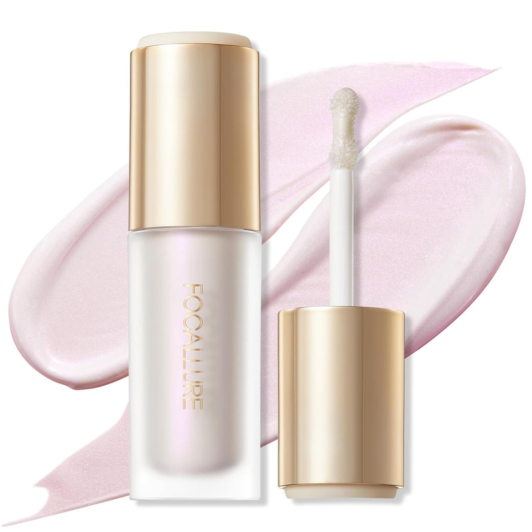 FOCALLURE Resaltador líquido brillante, fórmula crema suave y acabado no graso