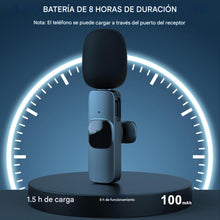 Cargar imagen en el visor de la galería, Micrófono inalámbrico para iPhone 15 16, iPad, Android

