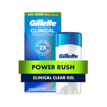 Cargar imagen en el visor de la galería, Gillette Clinical Clear Gel Sport antitranspirante y desodorante, 2.6 oz
