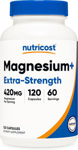Nutricost Glicinato de magnesio 420 mg, 120 cápsulas a24