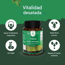 Cargar imagen en el visor de la galería, Extracto de palma enana americana extra fuerte 500 mg, 30 capsulas

